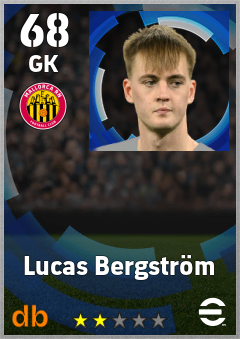 Lucas Bergström — GK, OVR 68, MAX 68