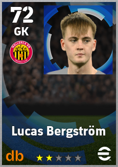 Lucas Bergström — GK, OVR 72, MAX 72