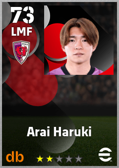Arai Haruki — LMF, OVR 73, MAX 73