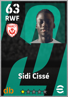 Sidi Cissé — RWF, OVR 63, MAX 63