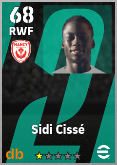 Sidi Cissé — RWF, OVR 68, MAX 68