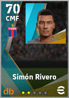 Simón Rivero — CMF, OVR 70, MAX 70