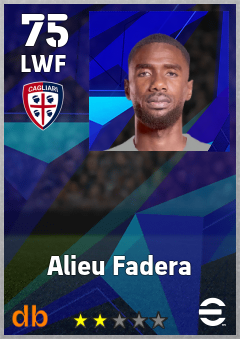 Alieu Fadera — LWF, OVR 75, MAX 75
