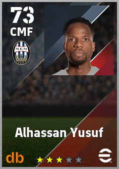 Alhassan Yusuf — CMF, OVR 73, MAX 73