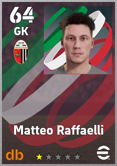Matteo Raffaelli — GK, OVR 64, MAX 64