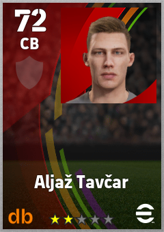 Aljaž Tavčar eFootball player card
