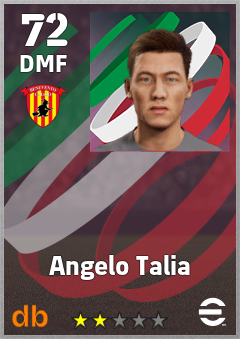 Angelo Talia — DMF, OVR 72, MAX 72