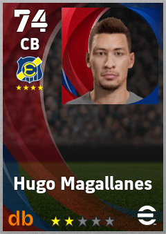 Hugo Magallanes — CB, OVR 74, MAX 74