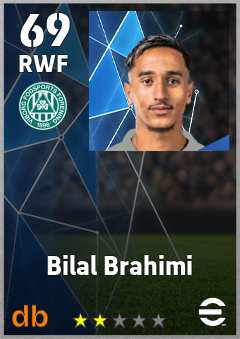 Bilal Brahimi — RWF, OVR 69, MAX 69