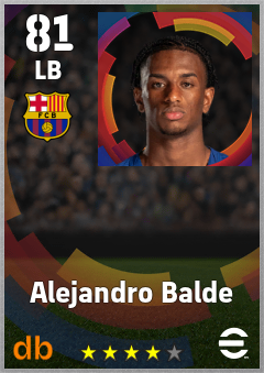 Alejandro Balde eFootball player card