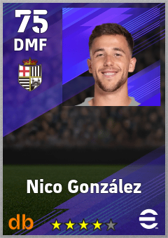 Nico González eFootball player card