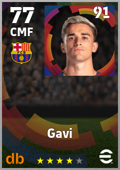Gavi eFootball player card