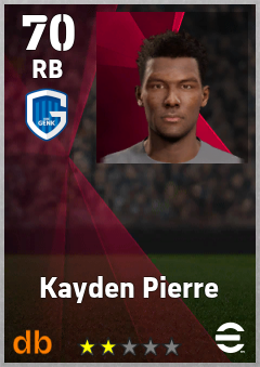 Kayden Pierre — RB, OVR 70, MAX 70