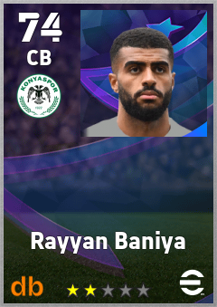 Rayyan Baniya eFootball player card
