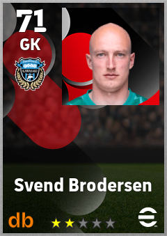 Svend Brodersen eFootball player card