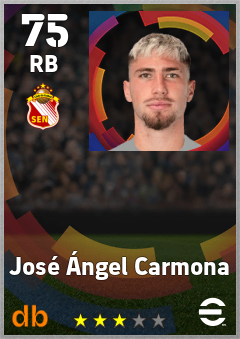 José Ángel Carmona — RB, OVR 75, MAX 75