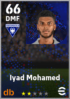 Iyad Mohamed — DMF, OVR 66, MAX 66