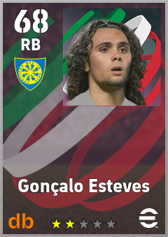 Gonçalo Esteves — RB, OVR 68, MAX 68