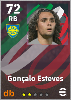 Gonçalo Esteves — RB, OVR 72, MAX 72