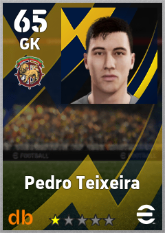 Pedro Teixeira — GK, OVR 65, MAX 65