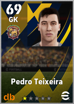Pedro Teixeira — GK, OVR 69, MAX 69