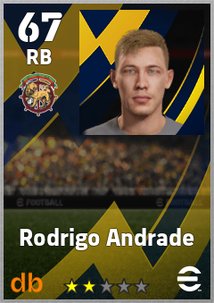 Rodrigo Andrade — RB, OVR 67, MAX 67