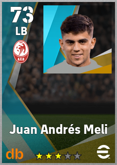Juan Andrés Meli — LB, OVR 73, MAX 73