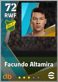 Facundo Altamira — RWF, OVR 72, MAX 72