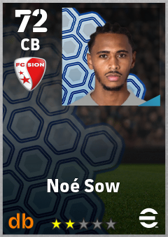 Noé Sow eFootball player card