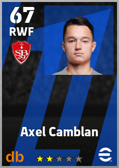 Axel Camblan — RWF, OVR 67, MAX 67