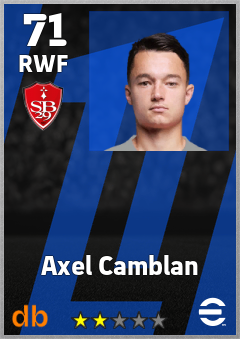 Axel Camblan — RWF, OVR 71, MAX 71