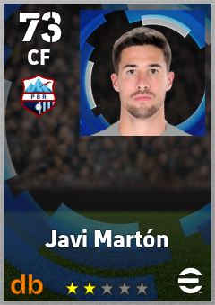 Javi Martón — CF, OVR 73, MAX 73