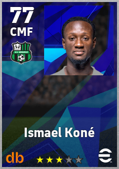 Ismael Koné — CMF, OVR 77, MAX 77