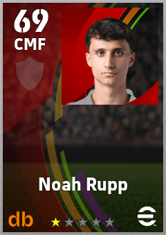 Noah Rupp — CMF, OVR 69, MAX 69