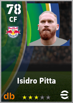 Isidro Pitta — CF, OVR 78, MAX 78