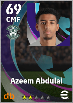 Azeem Abdulai — CMF, OVR 69, MAX 69