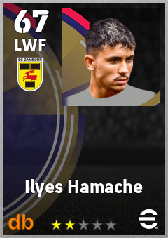 Ilyes Hamache — LWF, OVR 67, MAX 67