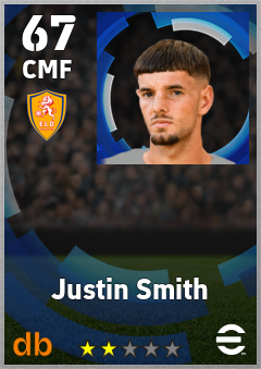 Justin Smith — CMF, OVR 67, MAX 67