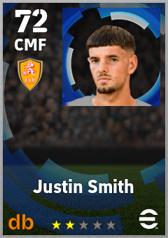 Justin Smith — CMF, OVR 72, MAX 72
