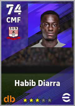 Habib Diarra eFootball player card