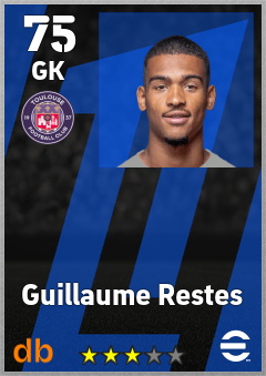 Guillaume Restes — GK, OVR 75, MAX 75