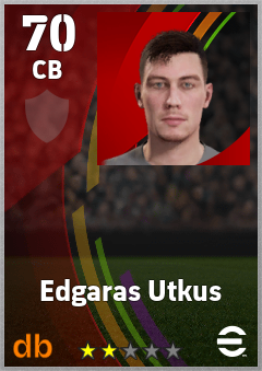 Edgaras Utkus eFootball player card
