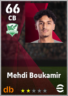 Mehdi Boukamir — CB, OVR 66, MAX 66