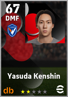 Yasuda Kenshin — DMF, OVR 67, MAX 67
