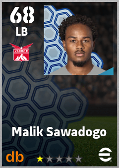 Malik Sawadogo — LB, OVR 68, MAX 68