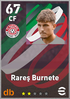 Rareş Burnete — CF, OVR 67, MAX 67