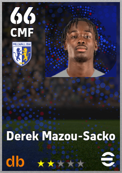 Derek Mazou-Sacko — CMF, OVR 66, MAX 66