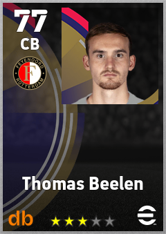 Thomas Beelen — CB, OVR 77, MAX 77
