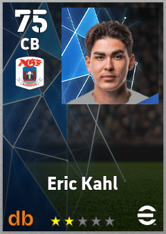Eric Kahl — CB, OVR 75, MAX 75