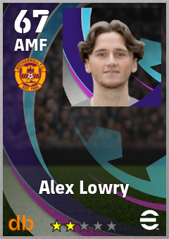 Alex Lowry — AMF, OVR 67, MAX 67